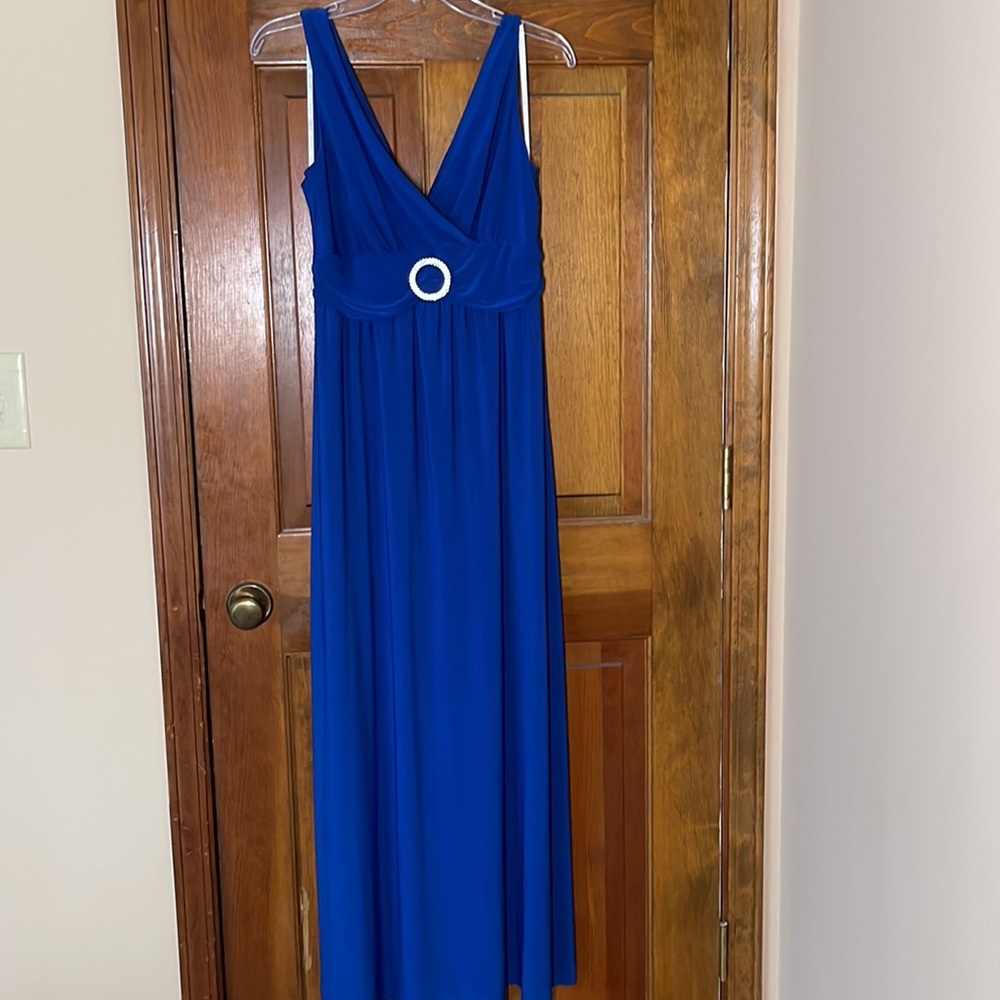 Royal Blue Floor Length Dress